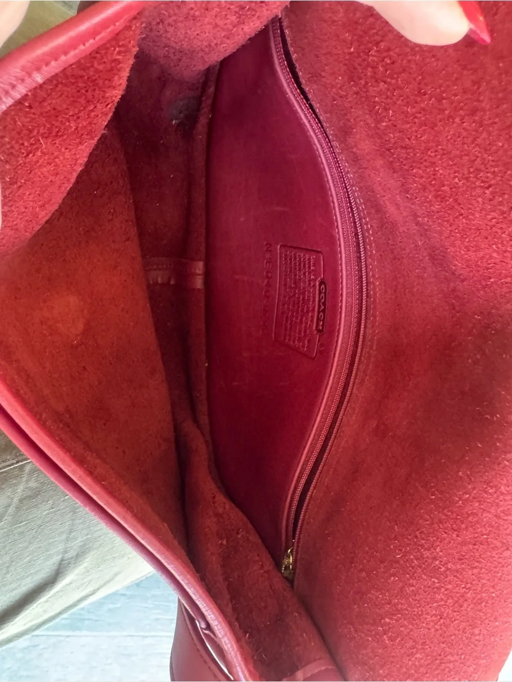 Coach 9790 Vintage Red City Leather Shoulder/Crossbody Bag - Picture 14 of 14